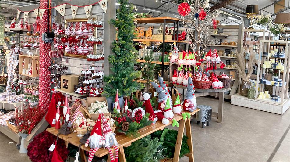 Garden centre Christmas display